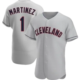 Authentic Men's Angel Martinez Cleveland Guardians Road Jersey - Gray