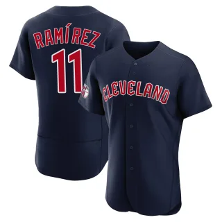 Authentic Men's Jose Ramirez Cleveland Guardians Alternate Jersey - Navy