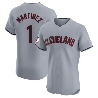 Elite Men's Angel Martinez Cleveland Guardians Road Jersey - Gray
