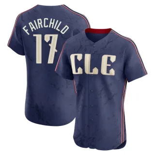 Elite Men's Stuart Fairchild Cleveland Guardians 2024 City Connect Jersey - Navy