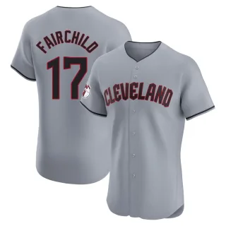 Elite Men's Stuart Fairchild Cleveland Guardians Road Jersey - Gray