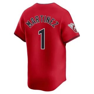 Limited Men's Angel Martinez Cleveland Guardians Alternate Jersey - Red