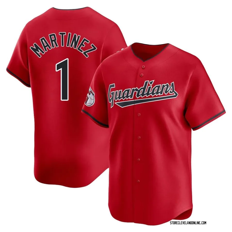 Limited Men's Angel Martinez Cleveland Guardians Alternate Jersey - Red