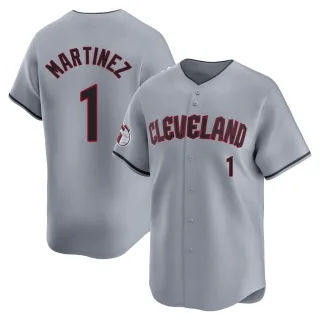 Limited Men's Angel Martinez Cleveland Guardians Road Jersey - Gray