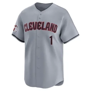 Limited Men's Angel Martinez Cleveland Guardians Road Jersey - Gray
