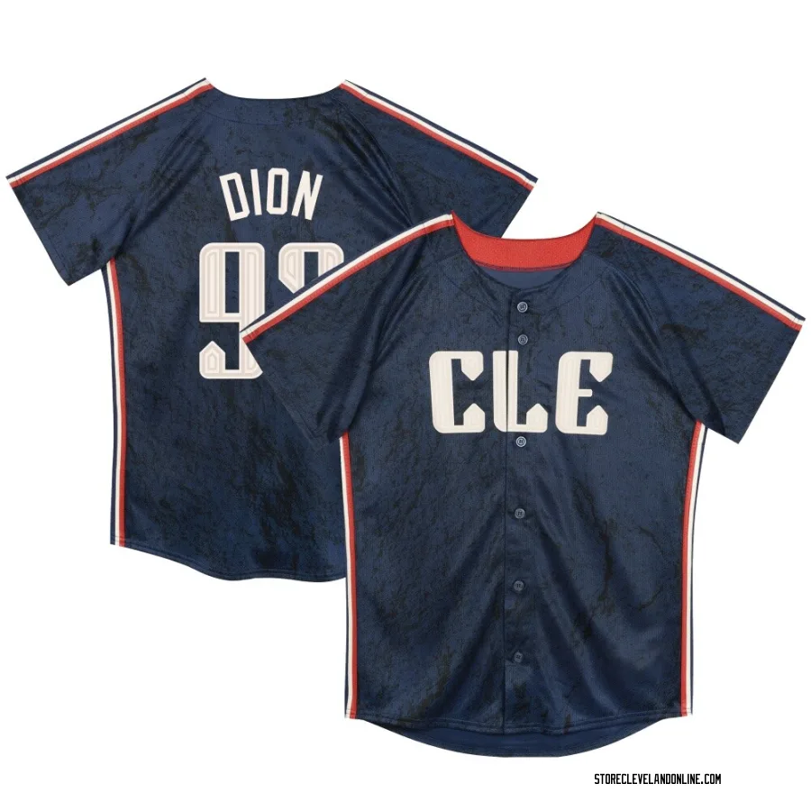 Limited Toddler Will Dion Cleveland Guardians Preschool & 2024 City Connect Jersey - Navy