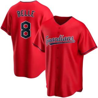 Replica Men's Albert Belle Cleveland Guardians Alternate Jersey - Red