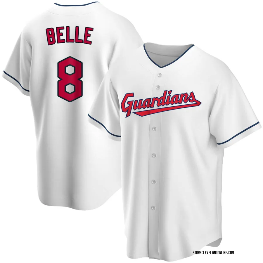 Replica Men's Albert Belle Cleveland Guardians Home Jersey - White