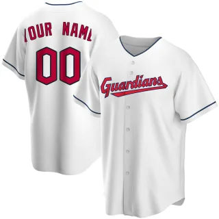Replica Men's Custom Cleveland Guardians Home Jersey - White