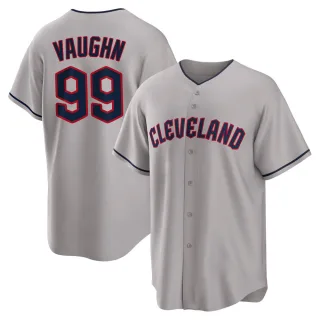 Replica Men's Ricky Vaughn Cleveland Guardians Road Jersey - Gray