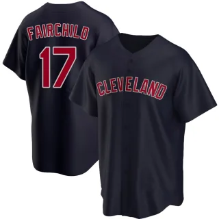 Replica Men's Stuart Fairchild Cleveland Guardians Alternate Jersey - Navy