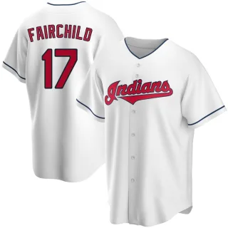 Replica Men's Stuart Fairchild Cleveland Guardians Home Jersey - White