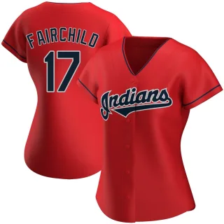 Replica Women's Stuart Fairchild Cleveland Guardians Alternate Jersey - Red