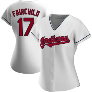 Replica Women's Stuart Fairchild Cleveland Guardians Home Jersey - White