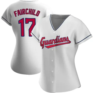 Replica Women's Stuart Fairchild Cleveland Guardians Home Jersey - White