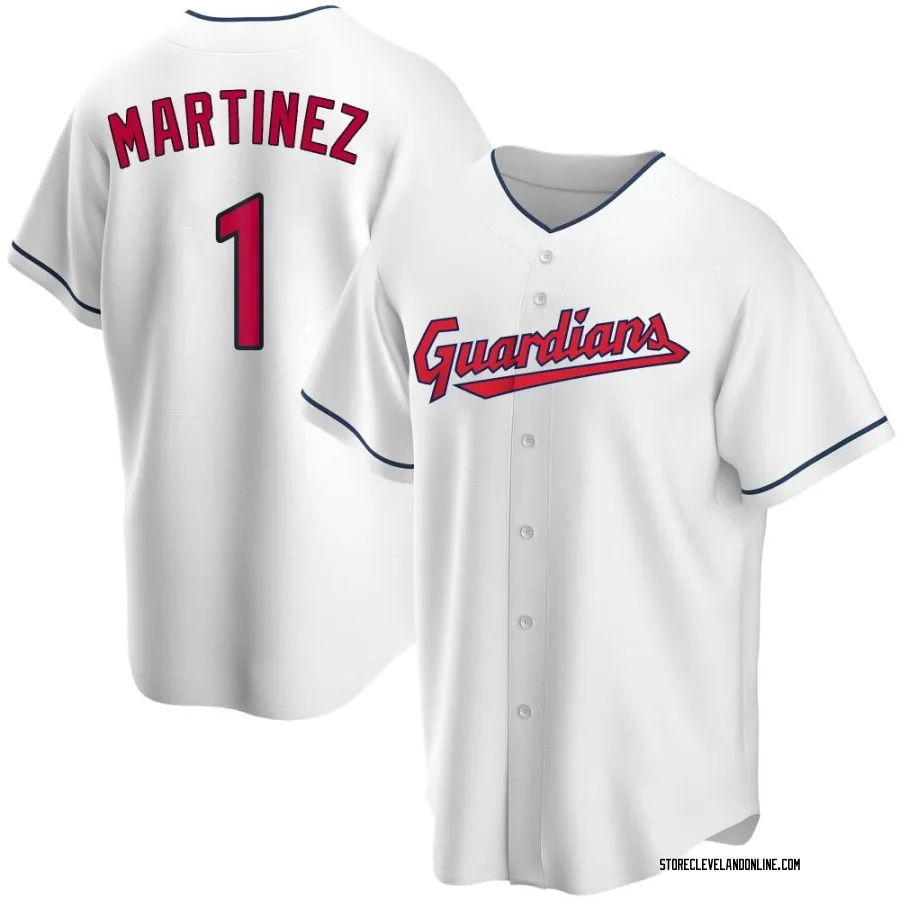 Replica Youth Angel Martinez Cleveland Guardians Home Jersey - White