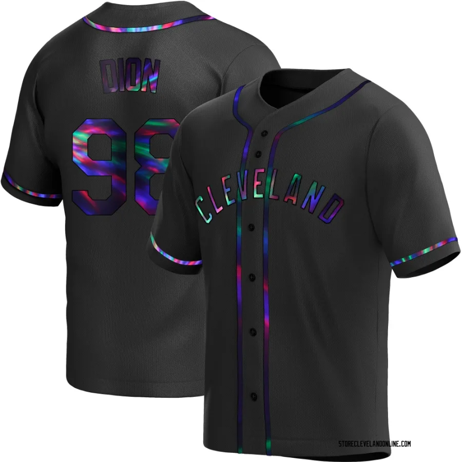 Replica Youth Will Dion Cleveland Guardians Alternate Jersey - Black Holographic