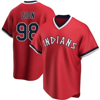 Replica Youth Will Dion Cleveland Guardians Road Cooperstown Collection Jersey - Red